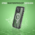 iPhone 14 Pro Max Waterproof Case-Full Body Protection, Built-in Scratch Resistant & Anti-Fingerprint Screen Protector, Wireless Charging, Dust, D...