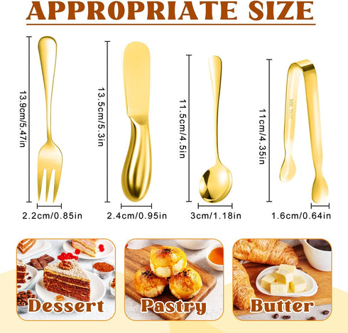 Cheese Butter Spreader Knives Set Charcuterie Accessories 16 Pieces Charcuterie Boards Utensils Stainless Steel Spreader Knife Mini Serving Tongs ...
