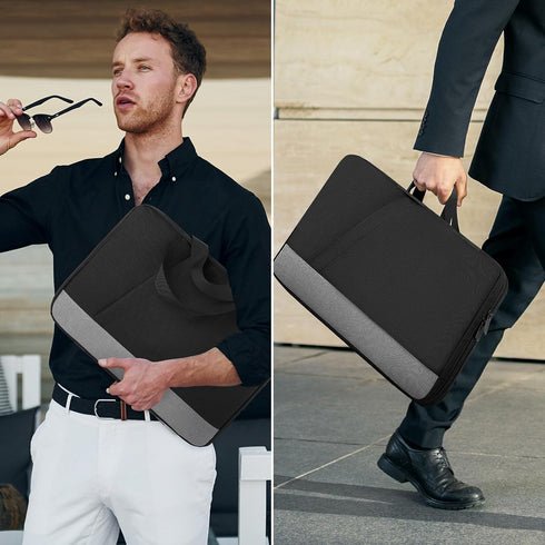 Laptop Case Sleeve, 15.6 Inch TSA Laptop Bag Computer Cover for Men Women, Water Resistant Carrying Case Slim Laptop Sleeve Compatible for HP, Del...