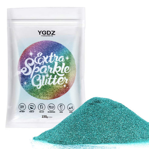 Green Glitter, Glitter, YGDZ Christmas Glitter 150g/5.29OZ Extra Fine Glitter for Crafts, Craft Glitter for Resin Arts Crafts Tumbler Body, Festiv...