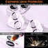 3+3 Pack Privacy Screen Protector for iPhone 14 Plus 6.7-Inch with 3 Pack Camera Lens Protector, Anti Spy Tempered Glass Film 9H Hardness Bubble F...