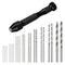 uxcell 26pcs Pin Vise Hand Drill Bit Set, 0.5mm-3.0mm Micro Mini Twist Drill Bits Set 25pcs, Precision Pin Vise Rotary Tools Black, for Metal Wood...