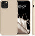 kwmobile Case Compatible with Apple iPhone 12 / iPhone 12 Pro Case - Slim Protective TPU Silicone Phone Cover - Mother of Pearl...