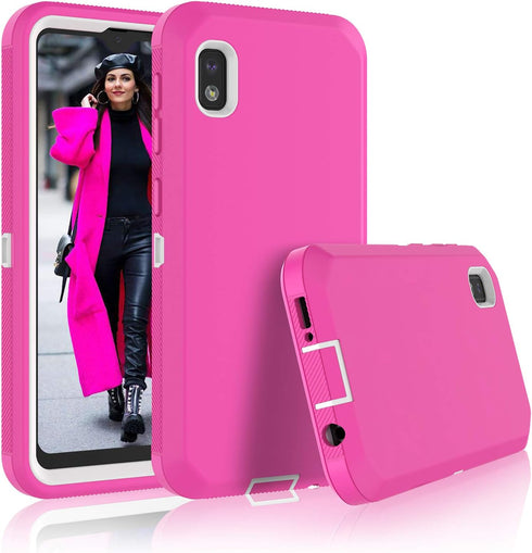 for Samsung Galaxy A10e Case, Heavy Duty Shockproof Drop Protection Armor Rugged Hard Plastic + Shock Absorption Silicone Rubber Dual Layer Hybrid...