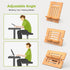 Pezin & Hulin Bamboo Tablet Stand Adjustable, Desktop Cell Phone Stand Holder Dock Compatible with Pad 9.7, 10.5, 12.9, Air 2 3 4 Mini, Kindle, Ph...