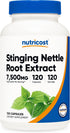 Nutricost Stinging Nettle Root Extract 7500mg, 120 Capsules - Vegetarian Friendly, Non-GMO, Gluten Free (750mg of 10:1 Extract)...
