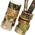 YUBX Wild Animals Washi Tape Set 12 Rolls Gold Foil Print Decorative Masking Tapes for Arts, DIY Crafts, Journals, Planners, Scrapbook, Wrapping (...