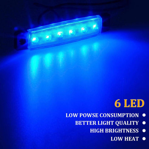 PSEQT 10 Pcs LED Rock Strip Lights Car Exterior Underglow Wheel Fender Well Lighting Kits Waterproof for Golf Cart Wrangler Offroad Truck RV UTV A...