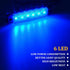 PSEQT 10 Pcs LED Rock Strip Lights Car Exterior Underglow Wheel Fender Well Lighting Kits Waterproof for Golf Cart Wrangler Offroad Truck RV UTV A...