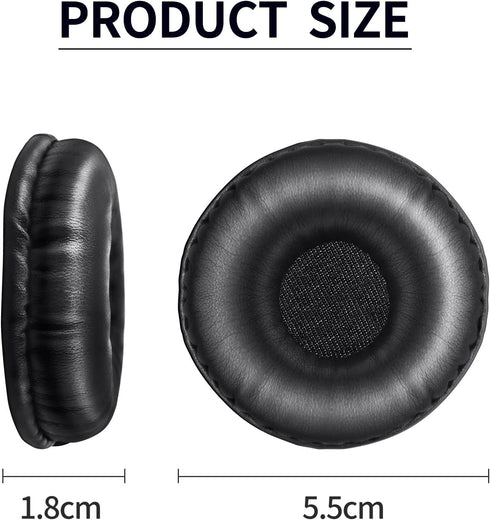 Ear Pads for Jabra Evolve 20 20se 30 30II 40 65 65+Replacement Ear Cushion Foam Cover Compatible with Jabra Evolve 20 30 40 65 Headphone (Black ea...