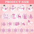 Whaline 20Pcs Christmas Decoration Magnets Pink Winter Refrigerator Magnets Xmas Snowman Snowflake Decorative Fridge Magnetic Stickers for Mailbox...