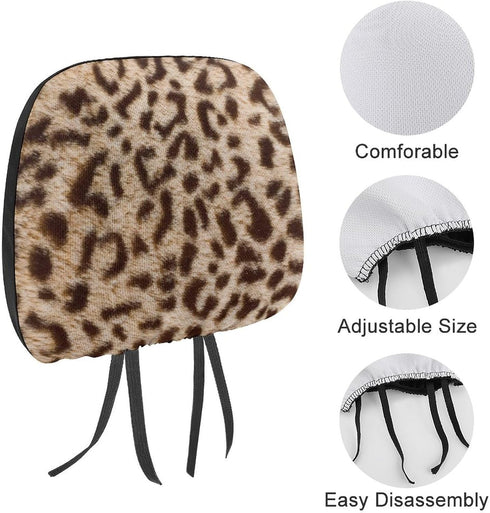 Custom Headrest Covers for Cars Personalized Car Seat Headrest Cover Add Your Image Text Name Logo Simple and Convenient to Use and Install, 1pcsB...