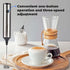 Kitchen Milk Frother With 2 Heads, USB C Fast Charging Handheld 3-Speed Latte Frother - Home Coffee Blender, Matcha, Hot Chocolate, Cappuccino, Cr...