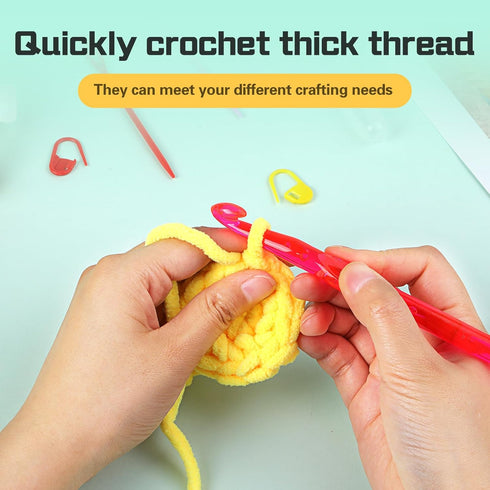 10 mm Crochet Hook, Large Crochet Hooks for Chunky Yarn Ergonomic Knitting Needles Crochet Needle for Beginners and Crocheting Yarn (10 mm)......