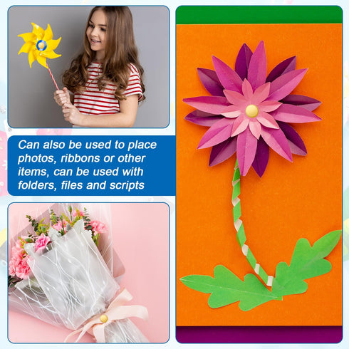 150pcs Paper Clips for Crafts, 0.31x0.98in Shiny Smooth Round Head Split Pins for Paper Crafts Brads Paper Fasteners for Scrapbooks Brass Fastener...