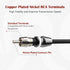 1ft 2 Female to 1 Male Nickel Plated RCA Y Adapter Splitter Connector Cable (2 Pack)...