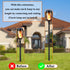 Flame Lamp Extension, Ground Stake and Joint Connector Kit to Make Solar Flashlight Torch Taller, 6 Sets, Black (ex-jo-gs-6)...