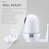 Adhesive Wall Mount for Nooie Cam 360 Baby Monitor Camera Shelf Holder, Easy to Install, No Tools Needed, No Mess, No Drilling, Strong Mount, Whit...