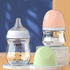 Natural Glass Baby Bottle Wide Neck, Newborn Anti-Colic Baby Bottle, Clear, 3oz(Pack of 2), Includes 2Pcs Slow Flow Nipple(SS), 0 Months+...