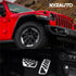 Non-Slip Foot Pedal Pads Compatible with Wrangler JL 2018-up/Gladiator 2019-up,at No Drilling Aluminum Brake and Accelerator Pedal Covers...