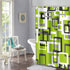 Shower Curtain Modern Lime Green Black Gray White 72"x72" Home Decor Waterproof Bath Bathroom Curtain Set with Hooks...
