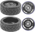 ShareGoo RC 1/10 Scale On Road Tires OD2.55 Rubber & Wheel Rims 12mm Hex Compatible with Traxxas 4 Tec 2.0 Tamiya TT01 XV01 Kyosho WR8 Sakura WLto...