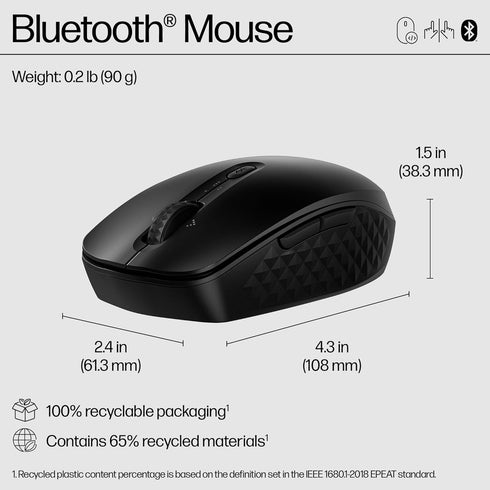 HP Wireless Bluetooth Mouse, 4200 DPI, Customizable Buttons, 24-Month Battery Life, Ergonomic Design...