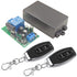 DieseRC Wireless Remote Control Light Switch Radio Frequency Relay Switch AC 110V 120V 240V 220V 1500W 1 Channel 433Mhz Receiver with 2 Transmitte...