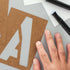 PRO ART Oiled Stencil Board Lettering, 6-inch Set, Natural...