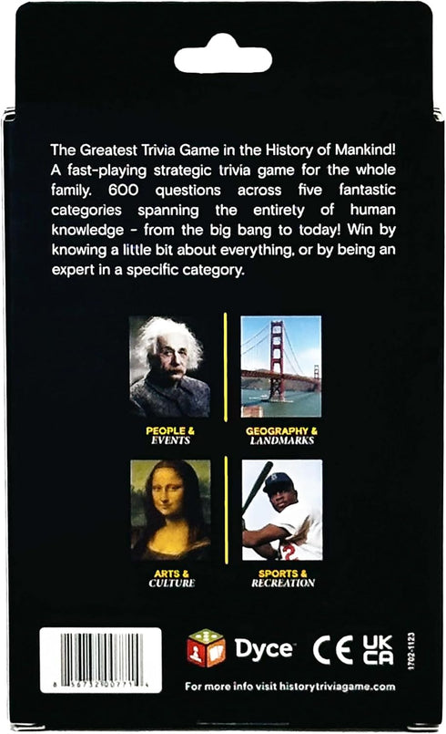 HISTORY Trivia Game Travel Edition - Fun General Knowledge Questions for Adults, Family and Teens in The Pursuit of Trivial Knowledge - Perfect Pa...