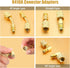34 Pcs R410a Adapter Kit Mini Split Adapter 45° 90° Refrigerant Hose Adapter, 5/16'' Female 1/4'' Male, 1/2'' to 1/4'' Tank Adapter with Valve Cor...