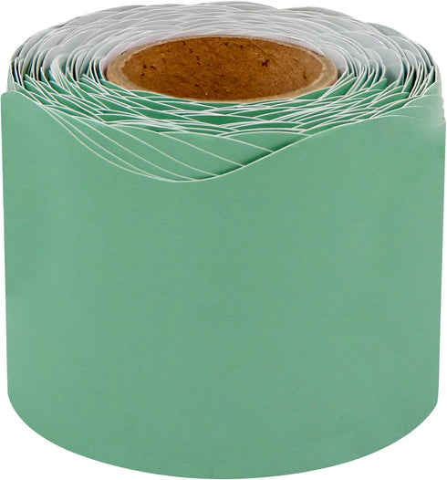 Eucalyptus Green Bulletin Board Border Scalloped Border Trim for Classroom 52ft One Roll...