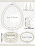 Geyoga 7 Pcs Fascinators Hat for Women Tea Party with Lace Gloves Pearl Necklace Bracelet Earrings Set for Hallween...