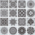 16 Pcs (6 x 6 Inch) Reusable Stencils, Mandala Stencils Mandala Dot Painting Templates Stencil for Painting Art Scrapbook (white-16pcs)...