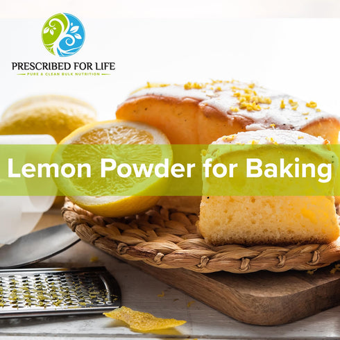 Prescribed for Life Lemon Juice Powder, Natural Spray Dried & Unsweetened Non GMO Lemon Juice, Reconstitute Ratio 1:2 (12oz / 340g)...