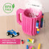 Build-on Brick Coffee Mug, Funny DIY Novelty Cup with Building Blocks Creative for Kids Men Women Xmas Birthday (Rose)...