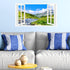 Landscape Wall Sticker Decor 3D Fake Window Wall Sticker Mountain Scenery Wall Sticker Peel and Stick Wall Art Wallpaper Removable Faux Window Wal...