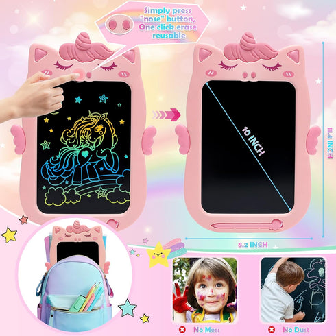 Toys for 1 2 3 Year Old Girl Gifts,10IN LCD Writing Tablet for Kids,Toddler Toys Age 1-2 Drawing Tablet,Doodle Board for Baby Girls Toys age 4-5,E...