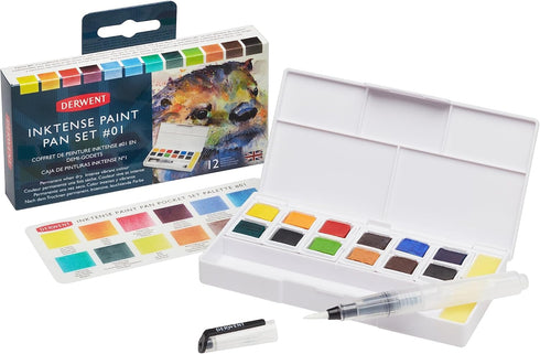 Derwent Inktense Paint 12 Pan Palette #1...