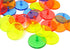Honbay 100PCS Plastic Round Transparent Golf Ball Position Markers for Golf and Baseball (5 Color, 24mm)...