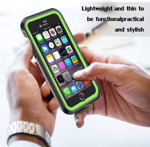 ImpactStrong iPhone 7/8 Case, Ultra Protective Case with Built-in Clear Screen Protector Full Body Cover for iPhone 7 2016 /iPhone 8 2017 (Lime Gr...