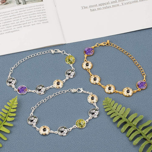 PH PandaHall 10pcs Adjustable Bracelet Chain, 12mm Bracelet Bezel Settings for Jewelry Making with 6 Tray Blank, 60pcs 12mm Clear Glass Cabochons ...