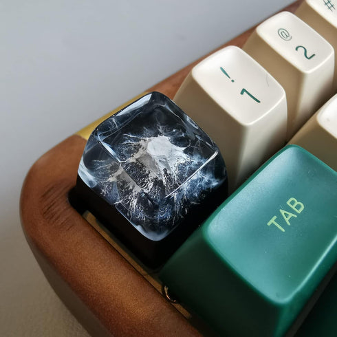 Mechanical Keyboard Keycap Transparent Keycap Fog Style Mountain Keycap for MX Mechanical Keyboard Unique Gifts for Friends...