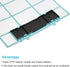 PATIKIL 12.6" x 10.83" Air Conditioner Air Filter, Plastic Air Filtering Screen Replacement with Air Filter Foam for HVAC, Blue Black...