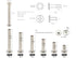 LBY 120pcs Chicago Screws Binding Screw Posts,M5 x 10/15 /20/25 /30/35mm Book Screws,Binding Barrels and Screws Assortment Kit, for Leather Saddle...