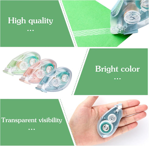 6 Pack Double Sided Tape Roll for Scrapbooking Supplies Permanent Double Sided Tape for Crafts Gift Wrapping Scrapbooking Glue Tape Roller Dispens...