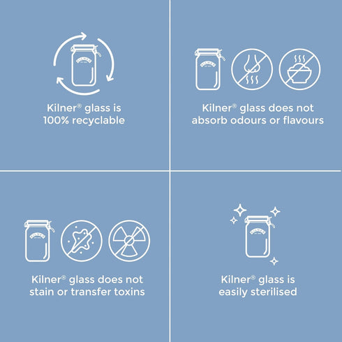 Kilner Swing Top Square Glass Jar | 1.5L...