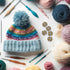 50PCS Removable Wooden Pom Poms Buttons, Faux Fur Pom Poms Keepers on Handmade Beanies, Hat Pom Pom Holder, Knitted Hat Making Fastener Tool, Pomp...