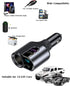 LIHAN Cigarette Lighter USB C Charger, Car Socket Plug Adapter,12V/24V Outlet Splitter with 3 USB Ports, LED Voltage, Compatible for iPhone 15/15 ...