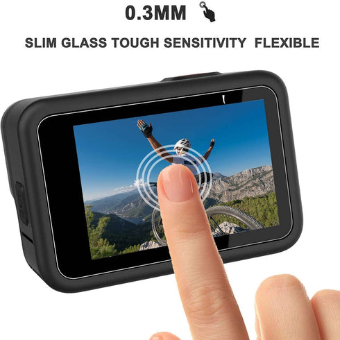 PCTC 9PCS Hero 12 11 10 9 Screen Protector Compatible with Go Pro Hero 12/Hero 11/Hero 10/Hero 9 Black,9 Packs Ultra Clear Tempered Glass Screen P...